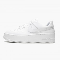 Nike Women's/Men's Air Force 1 Sage Low Triple White AR5339 100 Running Sneakers