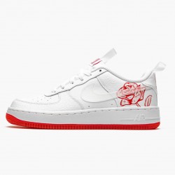 Nike Women's/Men's Air Force 1 Satin Rose CN8534 100 Running Sneakers