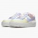 Nike Womens Air Force 1 Shadow White Glacier Blue Ghost CI0919 106 Running Sneakers