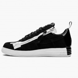 Nike Women's/Men's Lunar Force 1 Low Acronym Black White 698699 001 Running Sneakers
