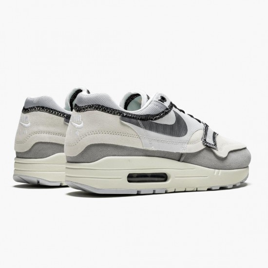 Nike Womens/Mens Air Max 1 Inside Out Phantom Black 858876 013 Running Sneakers