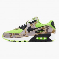 Nike Women's/Men's Air Max 90 Green Camo CW4039 300 Running Sneakers 
