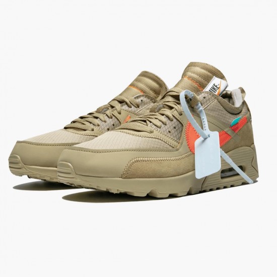 Nike Womens/Mens Air Max 90 OFF WHITE Desert Ore AA7293 200 Running Sneakers