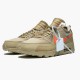 Nike Womens/Mens Air Max 90 OFF WHITE Desert Ore AA7293 200 Running Sneakers