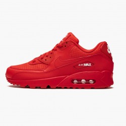 Nike Women's/Men's Air Max 90 Triple Red AJ1285 602 Running Sneakers 