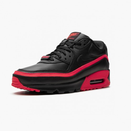 Nike Womens/Mens Air Max 90 Undefeated Black Solar Red CJ7197 003 Running Sneakers