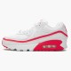 Nike Womens/Mens Air Max 90 Undefeated White Solar Red CJ7197 103 Running Sneakers
