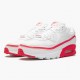 Nike Womens/Mens Air Max 90 Undefeated White Solar Red CJ7197 103 Running Sneakers