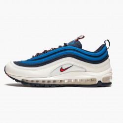 Nike Women's/Men's Air Max 97 Pull Tab Obsidian White AQ4126 400 Running Sneakers 
