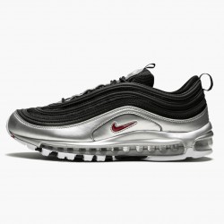 Nike Women's/Men's Air Max 97 Silver Black AT5458 001 Running Sneakers 