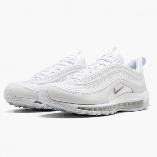 Nike Womens/Mens Air Max 97 Triple White Wolf Grey 921826 101 Running Sneakers