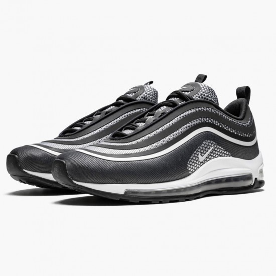 Nike Womens/Mens Air Max 97 Ultra 17 Black Pure Platinum 918356 001 Running Sneakers