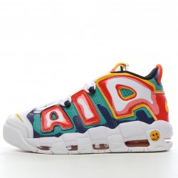 Diy Nike Air More Uptempo Orange Green White DD9223-100-2 Casual Shoes