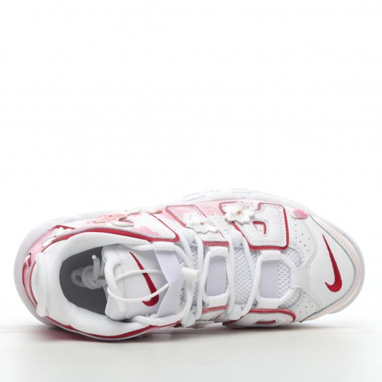 Nike Air More Uptempo White Varsity Red Outline (2018/2021) (GS) DJ5988-100 Casual Shoes