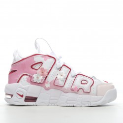 Nike Air More Uptempo White Varsity Red Outline (2018/2021) (GS) DJ5988-100 Casual Shoes