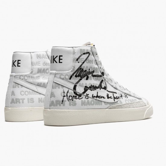 Nike Womens/Mens Blazer Mid Comme des Garcons x Naomi Osaka DA5383 100 Running Sneakers