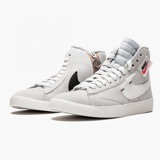 Nike Womens/Mens Blazer Mid Rebel Off White BQ4022 101 Running Sneakers