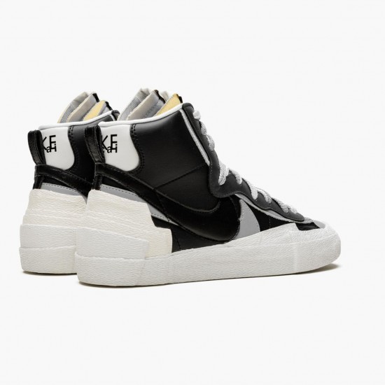 Nike Womens/Mens Blazer Mid sacai Black Grey BV0072 002 Running Sneakers