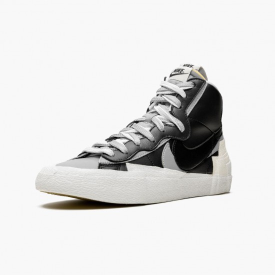 Nike Womens/Mens Blazer Mid sacai Black Grey BV0072 002 Running Sneakers