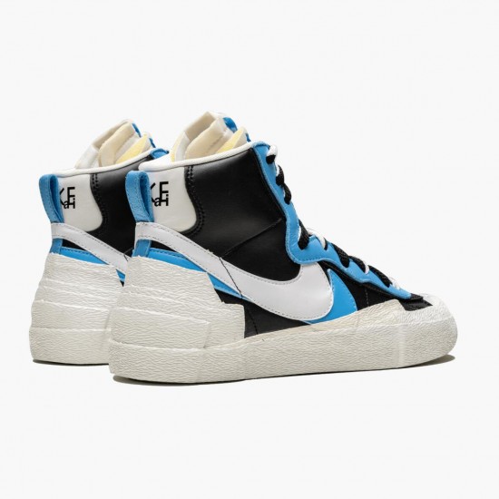 Nike Womens/Mens Blazer Mid sacai White Black Legend Blue BV0072 001 Running Sneakers