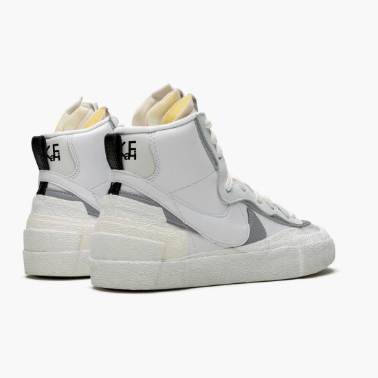 Nike Womens/Mens Blazer Mid sacai White Grey BV0072 100 Running Sneakers