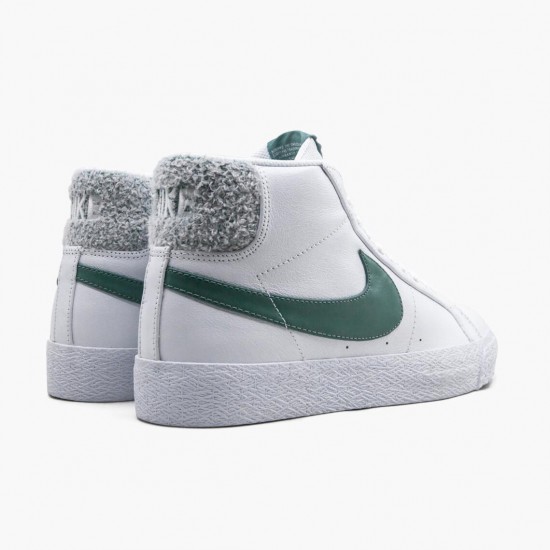 Nike Womens/Mens SB Zoom Blazer Mid White Bicoastal CJ6983 100 Running Sneakers