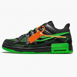 Nike Women's/Men's Air Rubber Dunk Off White Green Strike CU6015 001 Running Sneakers