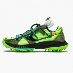 Nike Women's/Men's Zoom Terra Kiger 5 OFF WHITE Electric Green CD8179 300 Running Sneakers