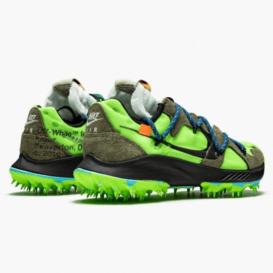Nike Womens/Mens Zoom Terra Kiger 5 OFF WHITE Electric Green CD8179 300 Running Sneakers