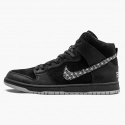 Nike Women's/Men's SB Dunk High Black Bar AH9613 002 Running Sneakers