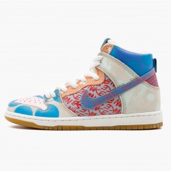 Nike Women's/Men's SB Dunk High Thomas Campbell What the Dunk 918321 381 Running Sneakers
