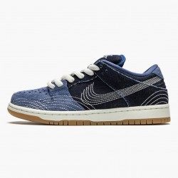 Nike Women's/Men's SB Dunk Low Denim Sashiko CV0316 400 Running Sneakers