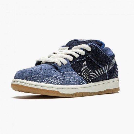 Nike Womens/Mens SB Dunk Low Denim Sashiko CV0316 400 Running Sneakers