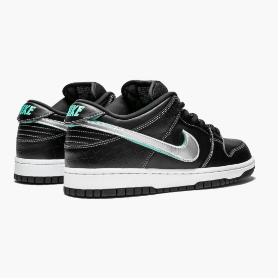 Nike Womens/Mens SB Dunk Low Diamond Supply Co Black Diamond BV1310 001 Running Sneakers