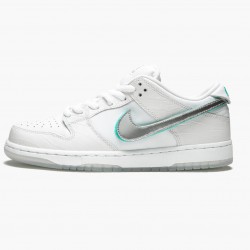 Nike Women's/Men's SB Dunk Low Diamond Supply Co White Diamond BV1310 100 Running Sneakers