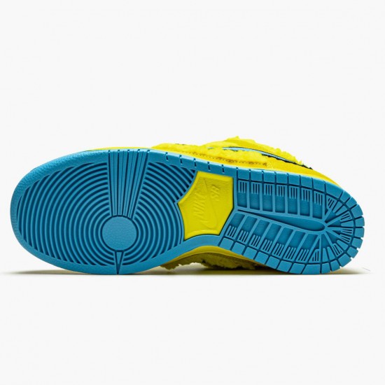 Nike Womens/Mens SB Dunk Low Grateful Dead Bears Opti Yellow CJ5378 700 Running Sneakers