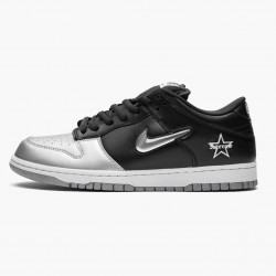 Nike Women's/Men's SB Dunk Low Supreme Jewel Swoosh Silver CK3480 001 Running Sneakers