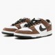 Nike Mens SB Dunk Low White Black Trail End Brown 304292 102 Running Sneakers