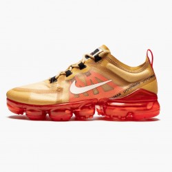 Nike Men's Air VaporMax 2019 Club Gold Ember Glow AR6631 701 Running Sneakers 
