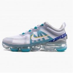 Nike Women's/Men's Air VaporMax 2019 White University Gold Wolf Grey CI1240 102 Running Sneakers 