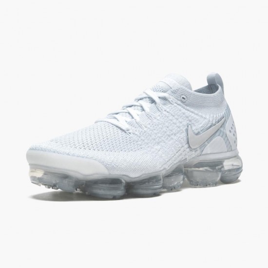 Nike Womens/Mens Air VaporMax Flyknit 2 White Vast Grey 942842 105 Running Sneakers