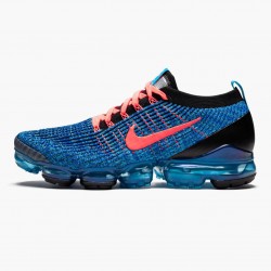 Nike Men's Air VaporMax Flyknit 3 Blue Fury AJ6900 401 Running Sneakers 
