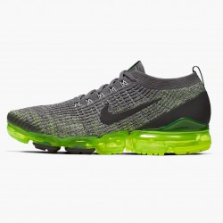 Nike Men's Air VaporMax Flyknit 3 Gunsmoke Volt AJ6900 009 Running Sneakers 