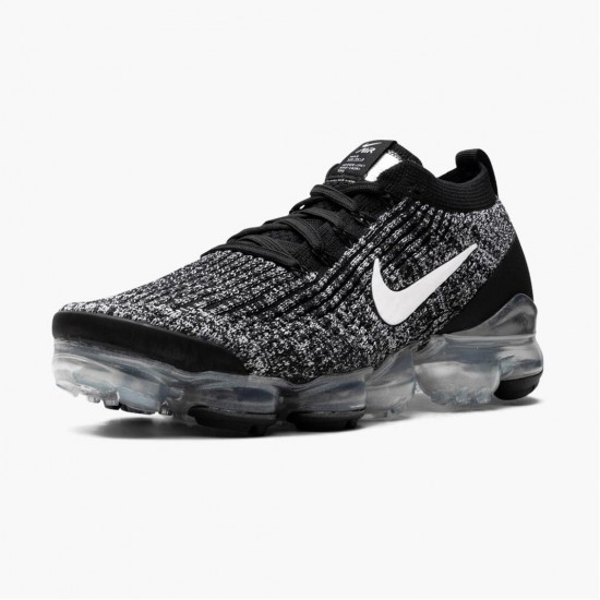 Nike Womens/Mens Air VaporMax Flyknit 3 Oreo AJ6900 002 Running Sneakers