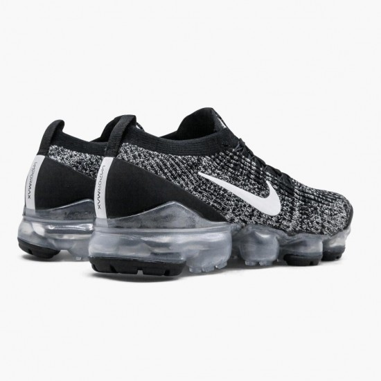Nike Womens/Mens Air VaporMax Flyknit 3 Oreo AJ6910 001 Running Sneakers