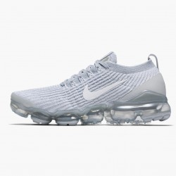 Nike Women's/Men's Air VaporMax Flyknit 3 Pure Platinum  AJ6910 100 Running Sneakers 