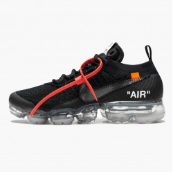 Nike Women's/Men's Air VaporMax Off-White Black AA3831 002 Running Sneakers 