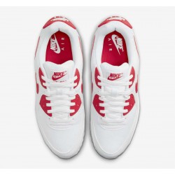 Nike Men's Air Max 90 White Red DX8966-100 Running Sneakers