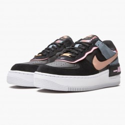 Nike Women's Air Force 1 Low Shadow Black Light Arctic Pink Claystone Red CU5315-001