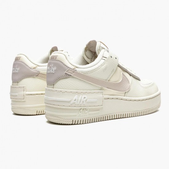 Nike Womens Air Force 1 Low Shadow Coconut Milk Running Sneakers CU8591-102